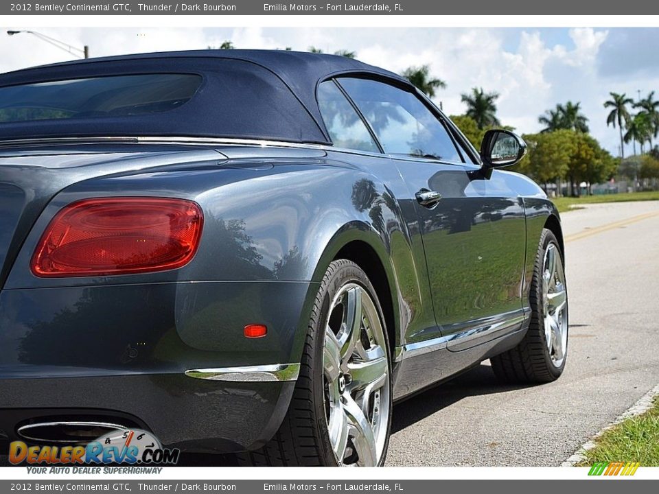 2012 Bentley Continental GTC Thunder / Dark Bourbon Photo #3