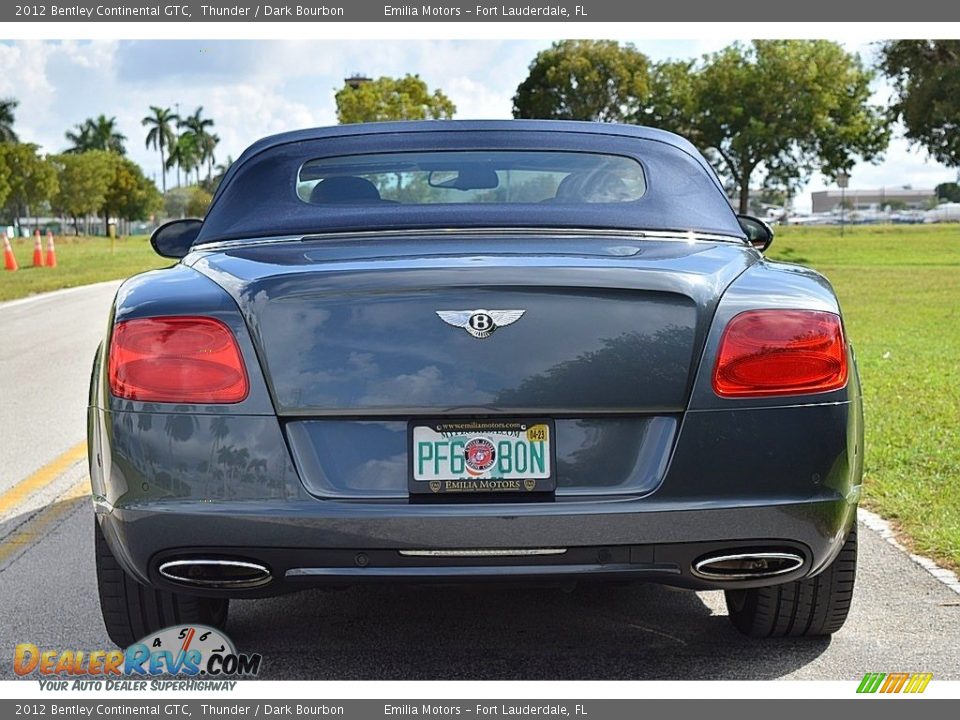 2012 Bentley Continental GTC Thunder / Dark Bourbon Photo #4