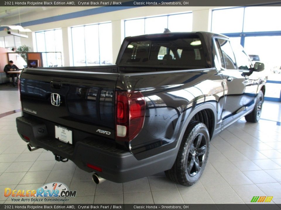 2021 Honda Ridgeline Black Edition AWD Crystal Black Pearl / Black Photo #7