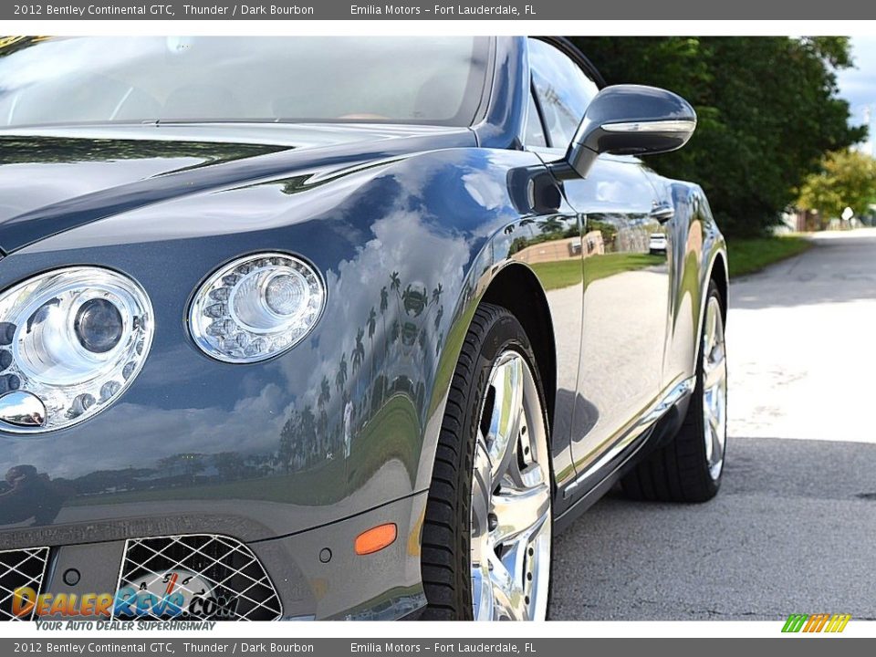 2012 Bentley Continental GTC Thunder / Dark Bourbon Photo #9