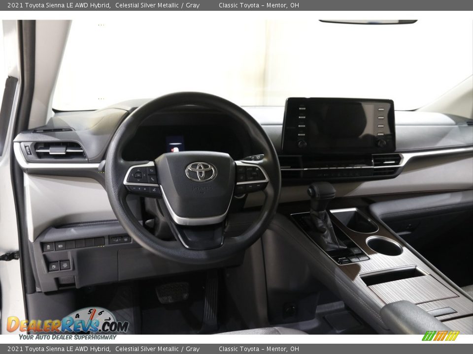 2021 Toyota Sienna LE AWD Hybrid Celestial Silver Metallic / Gray Photo #6