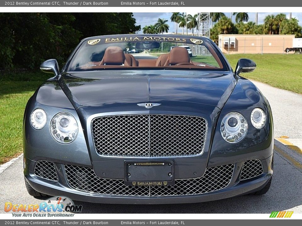 2012 Bentley Continental GTC Thunder / Dark Bourbon Photo #15