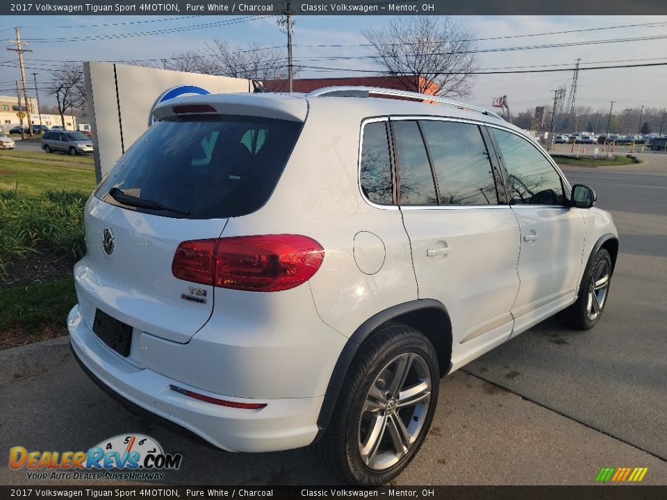 2017 Volkswagen Tiguan Sport 4MOTION Pure White / Charcoal Photo #3