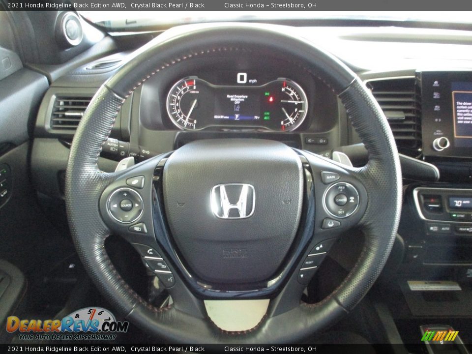 2021 Honda Ridgeline Black Edition AWD Crystal Black Pearl / Black Photo #33