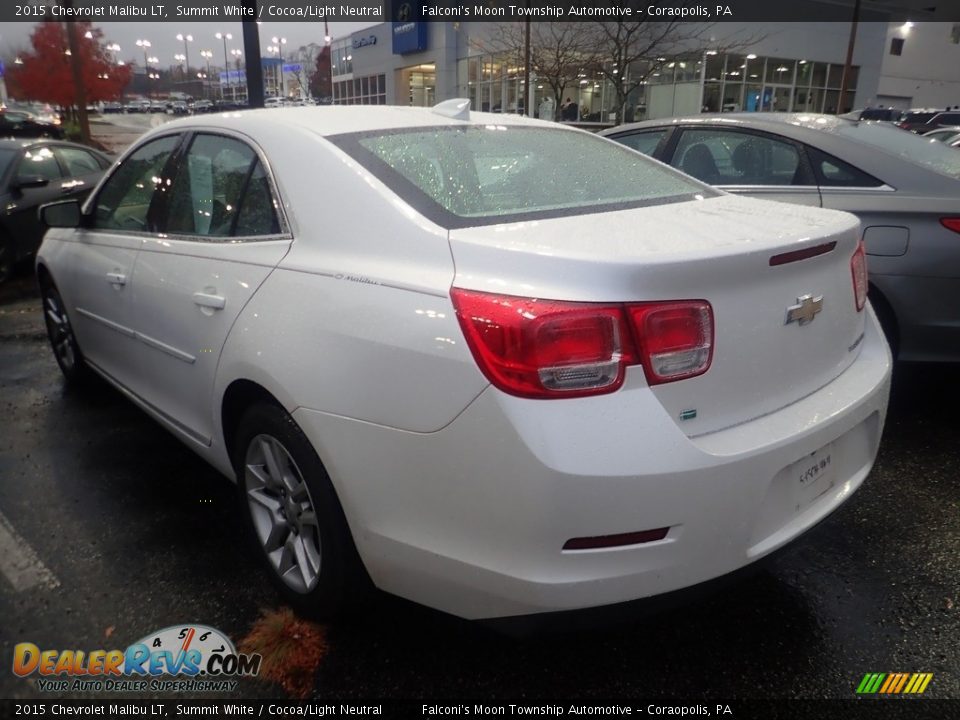 2015 Chevrolet Malibu LT Summit White / Cocoa/Light Neutral Photo #2