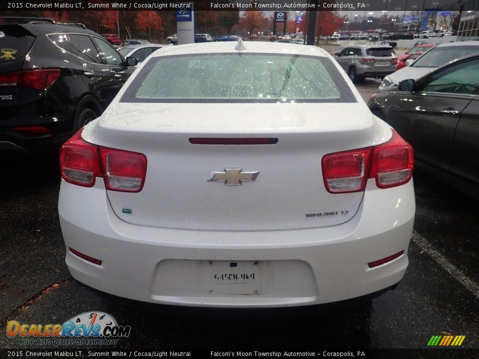 2015 Chevrolet Malibu LT Summit White / Cocoa/Light Neutral Photo #3