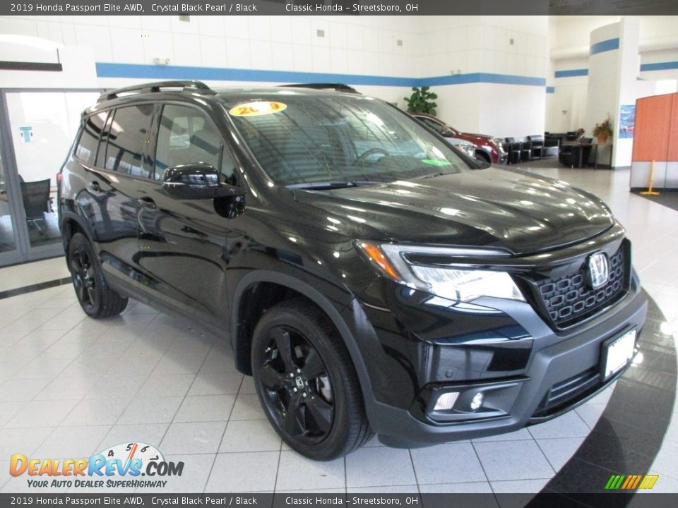 2019 Honda Passport Elite AWD Crystal Black Pearl / Black Photo #3