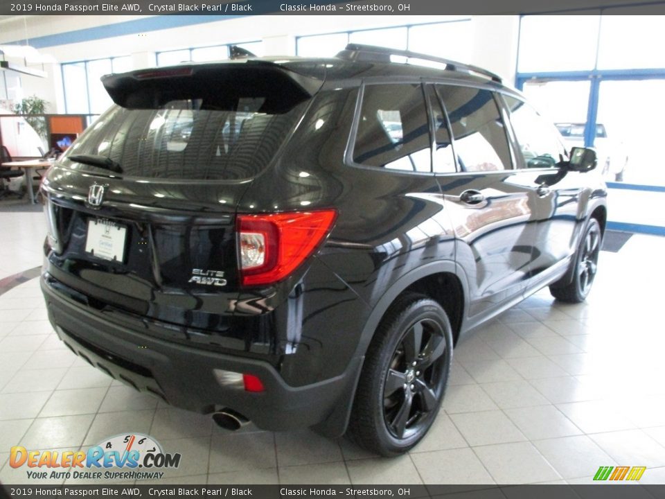 2019 Honda Passport Elite AWD Crystal Black Pearl / Black Photo #7