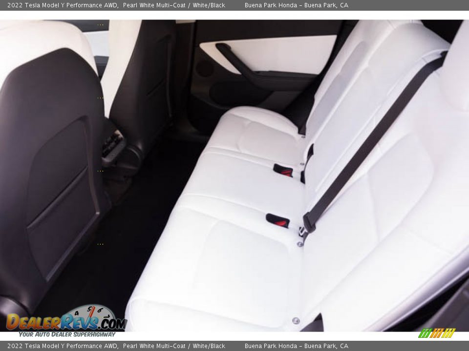 Rear Seat of 2022 Tesla Model Y Performance AWD Photo #4