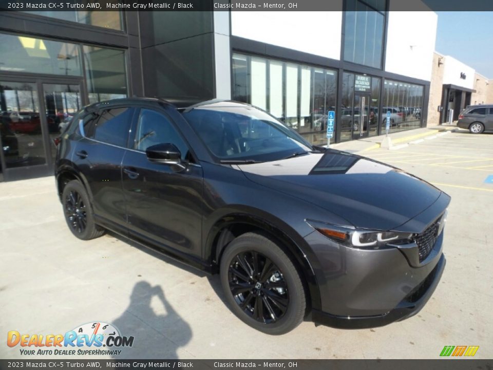 2023 Mazda CX-5 Turbo AWD Machine Gray Metallic / Black Photo #1