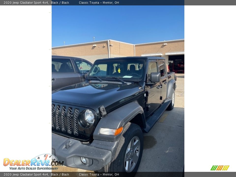 2020 Jeep Gladiator Sport 4x4 Black / Black Photo #1