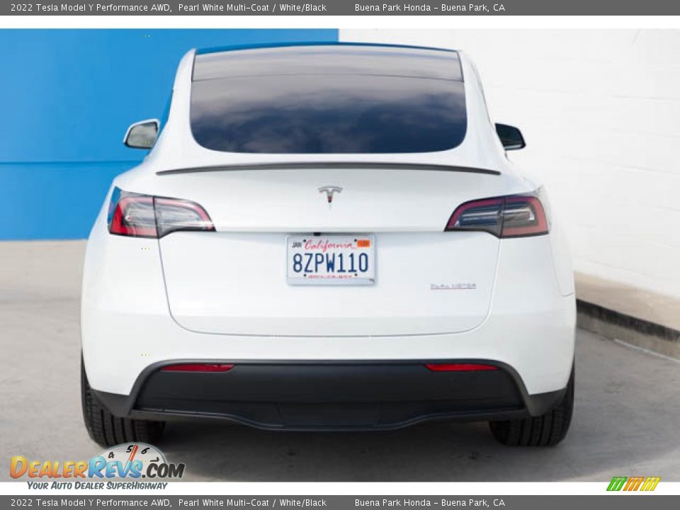 2022 Tesla Model Y Performance AWD Pearl White Multi-Coat / White/Black Photo #9