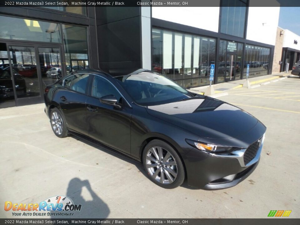 2022 Mazda Mazda3 Select Sedan Machine Gray Metallic / Black Photo #1