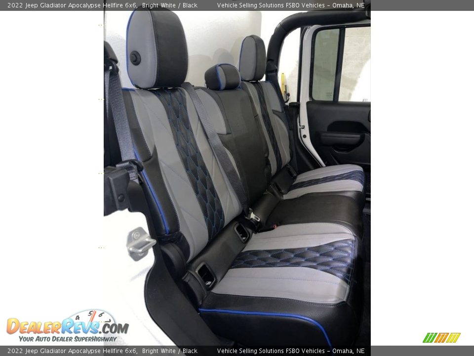 Rear Seat of 2022 Jeep Gladiator Apocalypse Hellfire 6x6 Photo #10