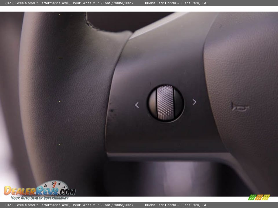 2022 Tesla Model Y Performance AWD Steering Wheel Photo #14