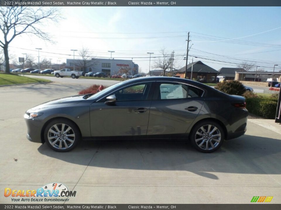 2022 Mazda Mazda3 Select Sedan Machine Gray Metallic / Black Photo #6