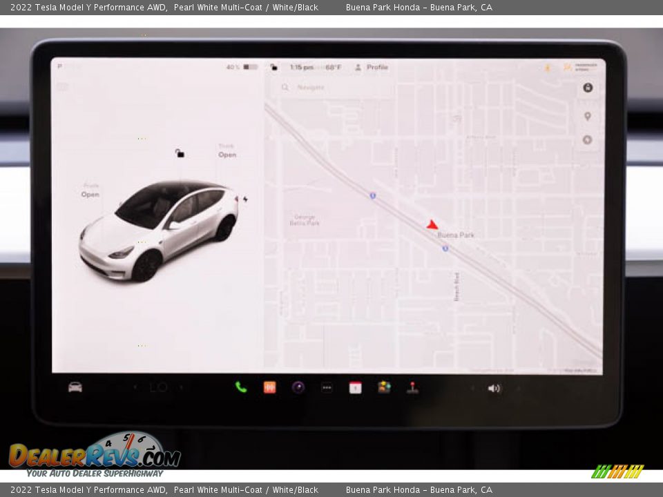Navigation of 2022 Tesla Model Y Performance AWD Photo #25