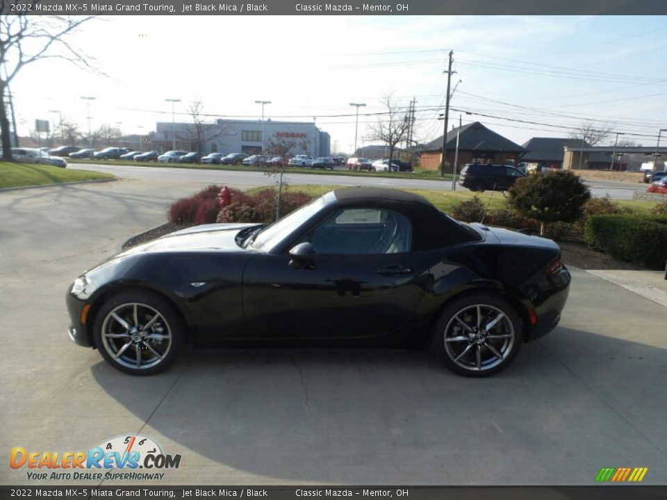 2022 Mazda MX-5 Miata Grand Touring Jet Black Mica / Black Photo #4