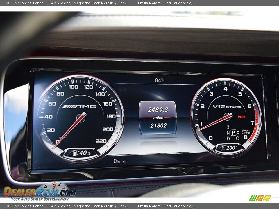 2017 Mercedes-Benz S 65 AMG Sedan Gauges Photo #47