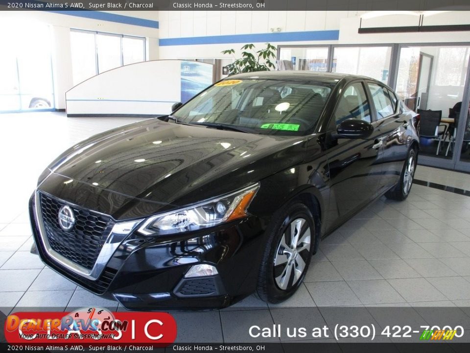 2020 Nissan Altima S AWD Super Black / Charcoal Photo #1