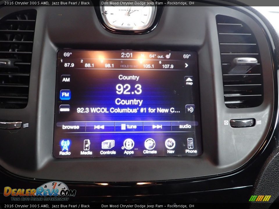 2016 Chrysler 300 S AWD Jazz Blue Pearl / Black Photo #2