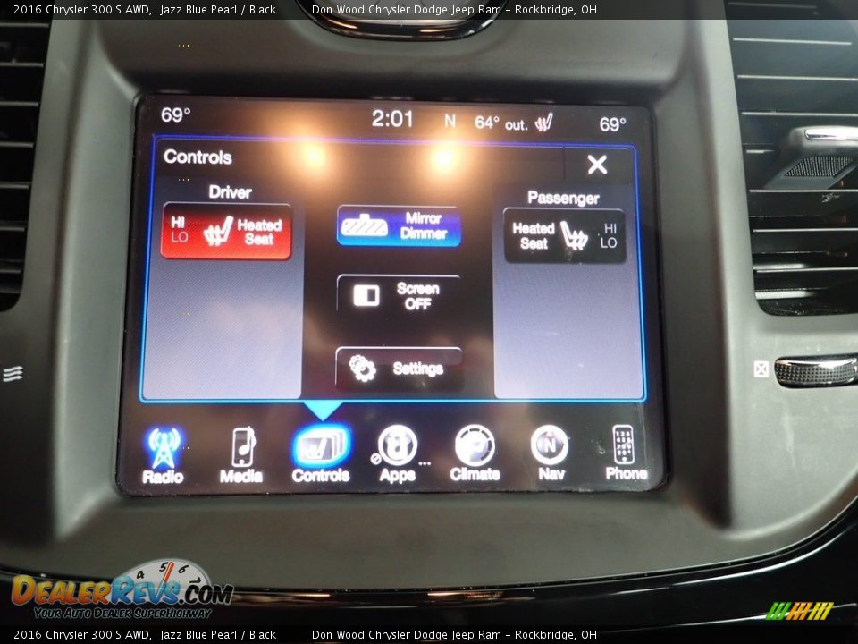 2016 Chrysler 300 S AWD Jazz Blue Pearl / Black Photo #3