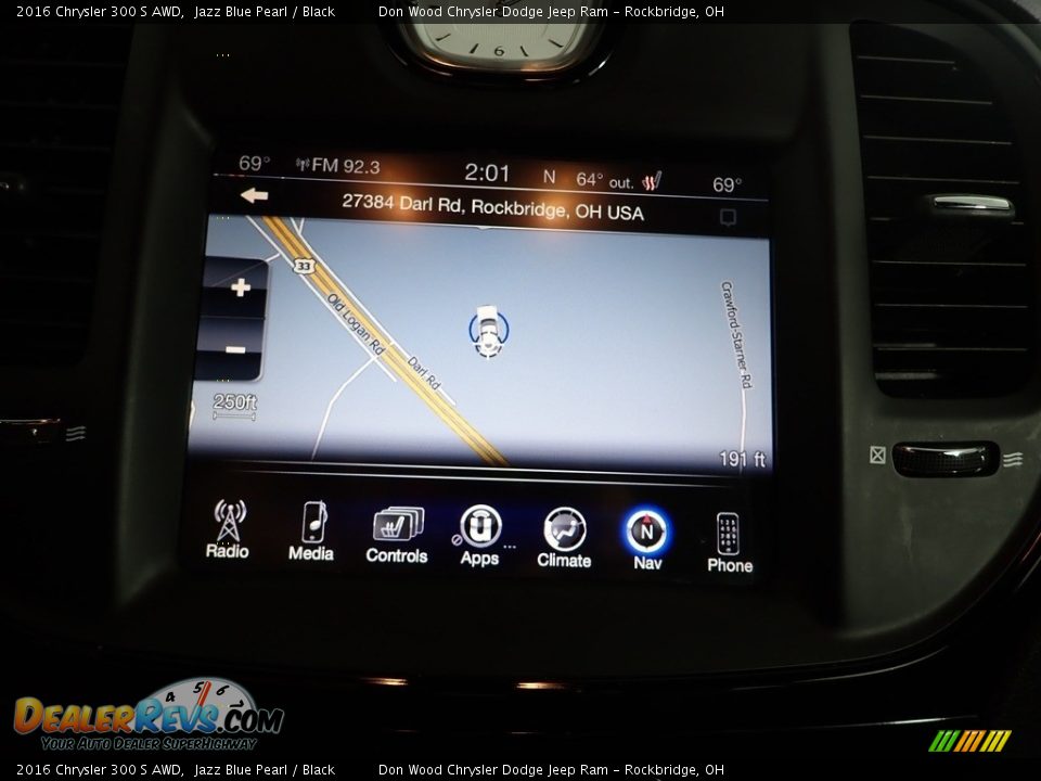 2016 Chrysler 300 S AWD Jazz Blue Pearl / Black Photo #4