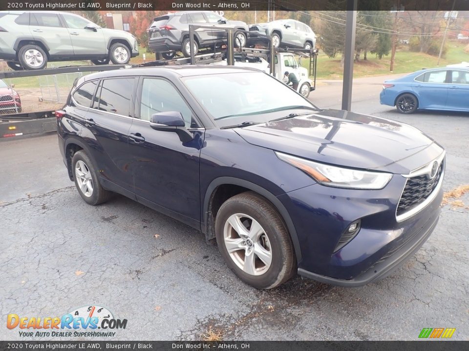 2020 Toyota Highlander LE AWD Blueprint / Black Photo #2