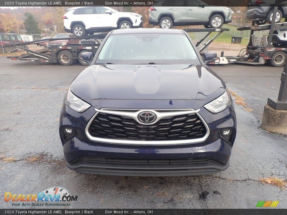 2020 Toyota Highlander LE AWD Blueprint / Black Photo #3