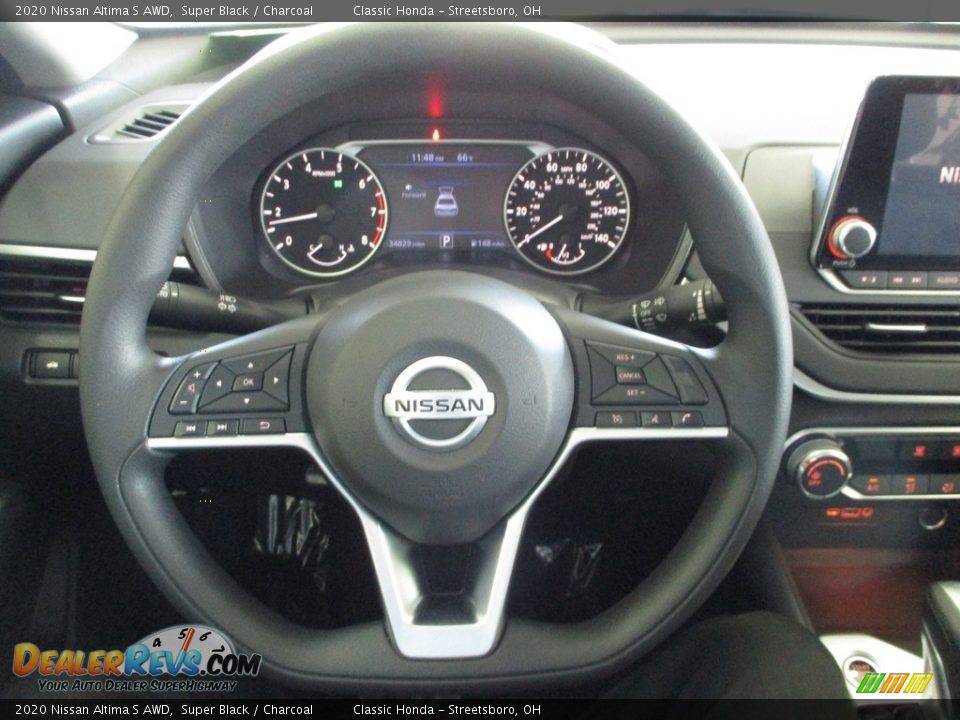 2020 Nissan Altima S AWD Super Black / Charcoal Photo #30