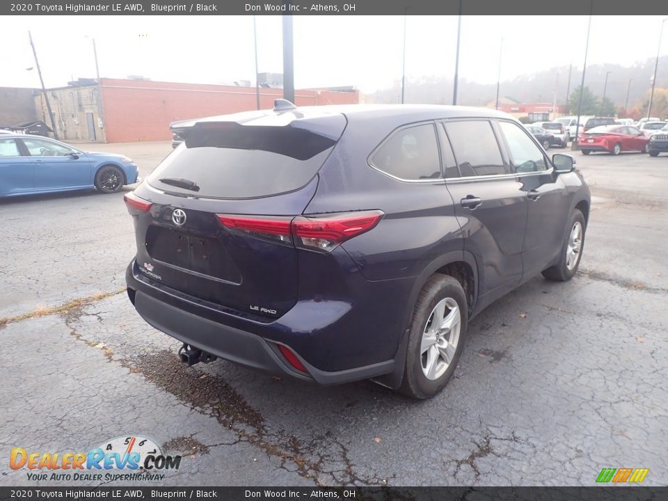 2020 Toyota Highlander LE AWD Blueprint / Black Photo #10
