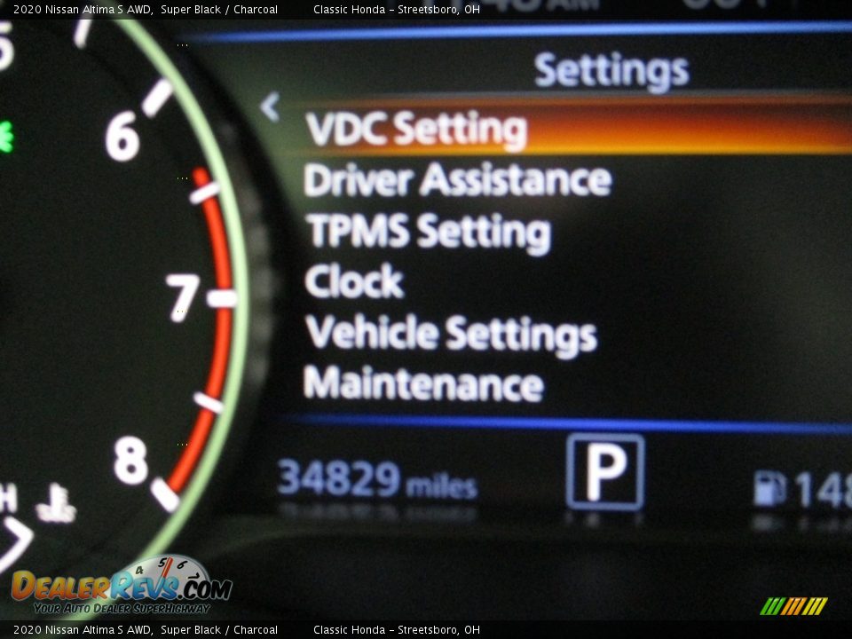 2020 Nissan Altima S AWD Super Black / Charcoal Photo #33