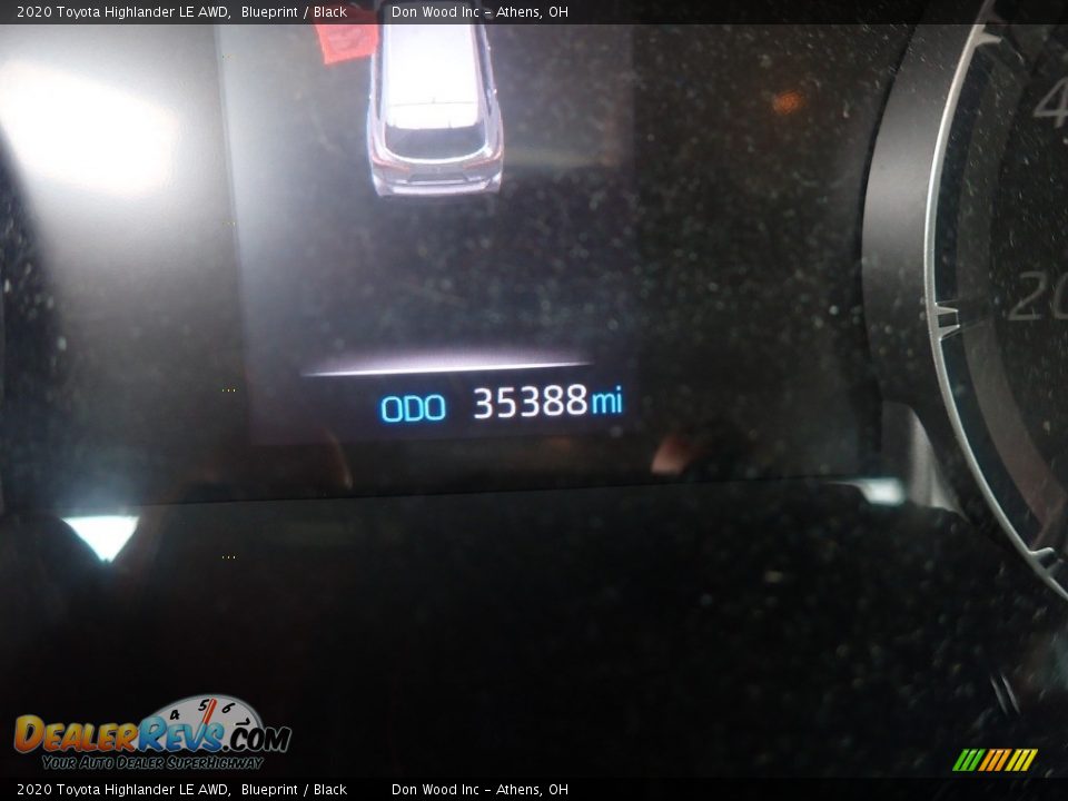 2020 Toyota Highlander LE AWD Blueprint / Black Photo #13