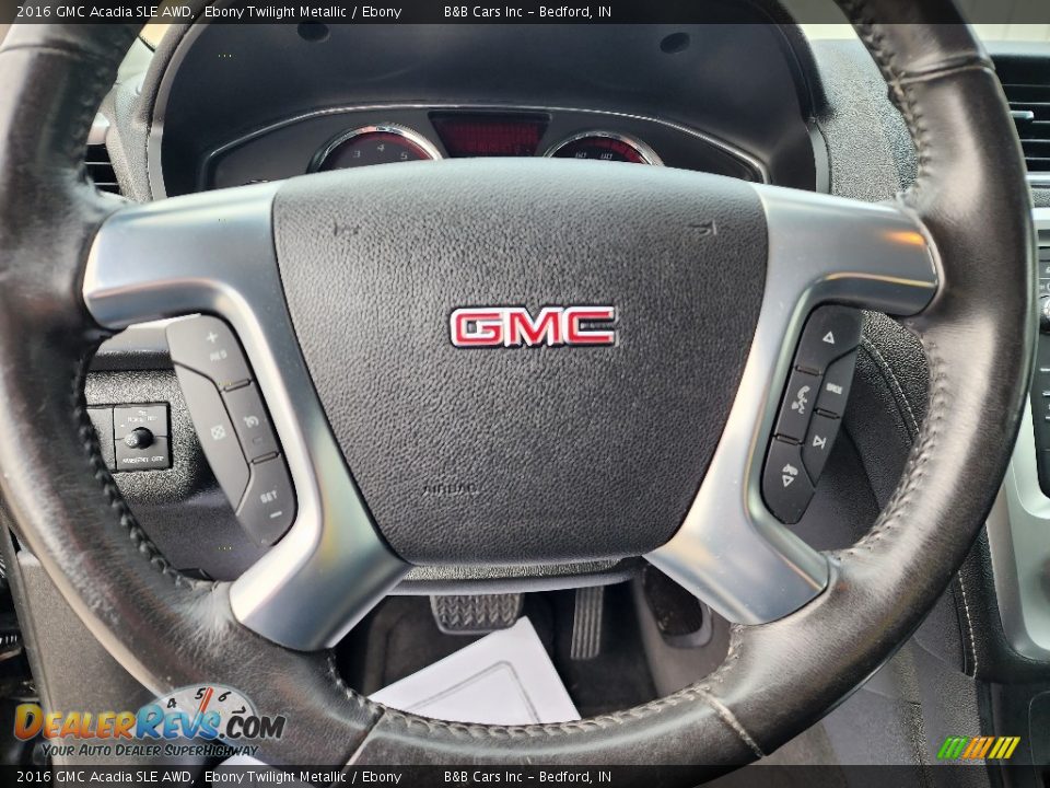 2016 GMC Acadia SLE AWD Ebony Twilight Metallic / Ebony Photo #22