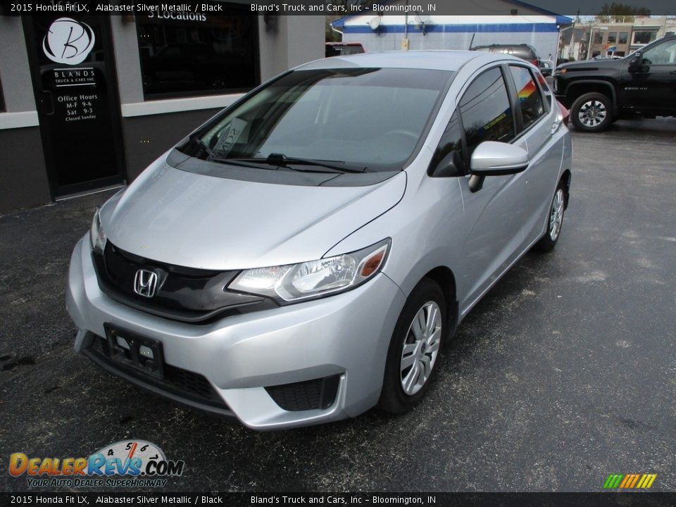 2015 Honda Fit LX Alabaster Silver Metallic / Black Photo #2