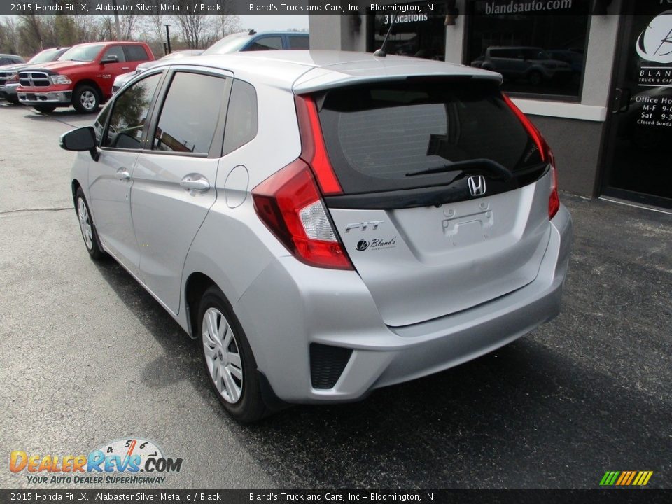 2015 Honda Fit LX Alabaster Silver Metallic / Black Photo #3