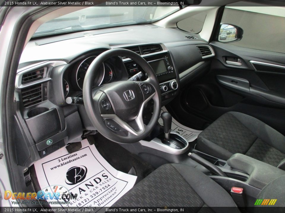 2015 Honda Fit LX Alabaster Silver Metallic / Black Photo #6