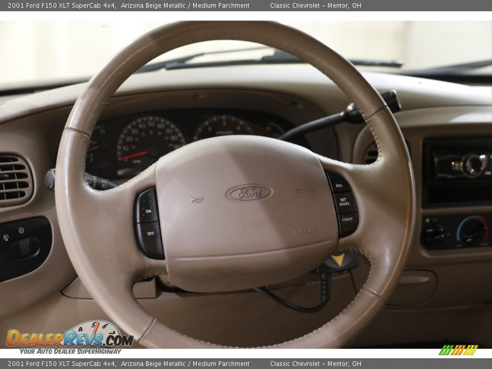 2001 Ford F150 XLT SuperCab 4x4 Steering Wheel Photo #7