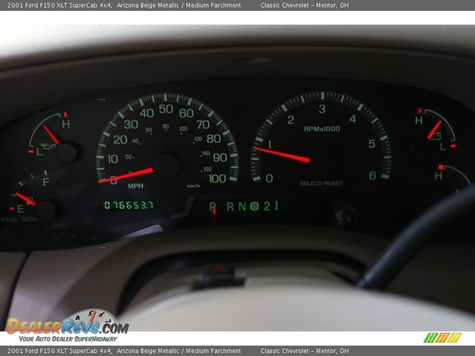 2001 Ford F150 XLT SuperCab 4x4 Gauges Photo #8