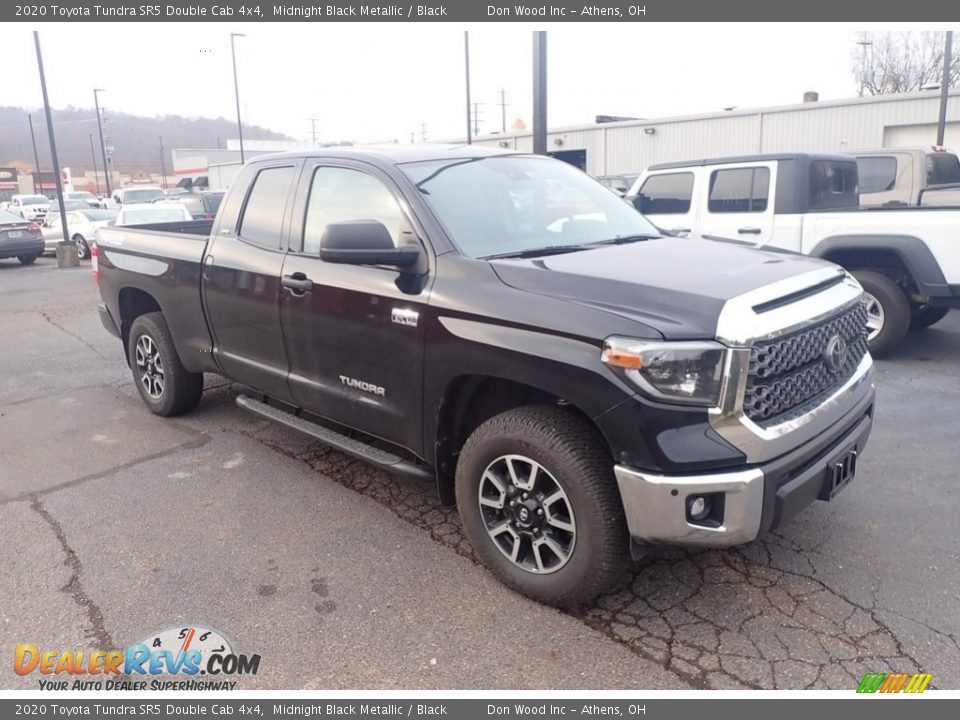 2020 Toyota Tundra SR5 Double Cab 4x4 Midnight Black Metallic / Black Photo #2