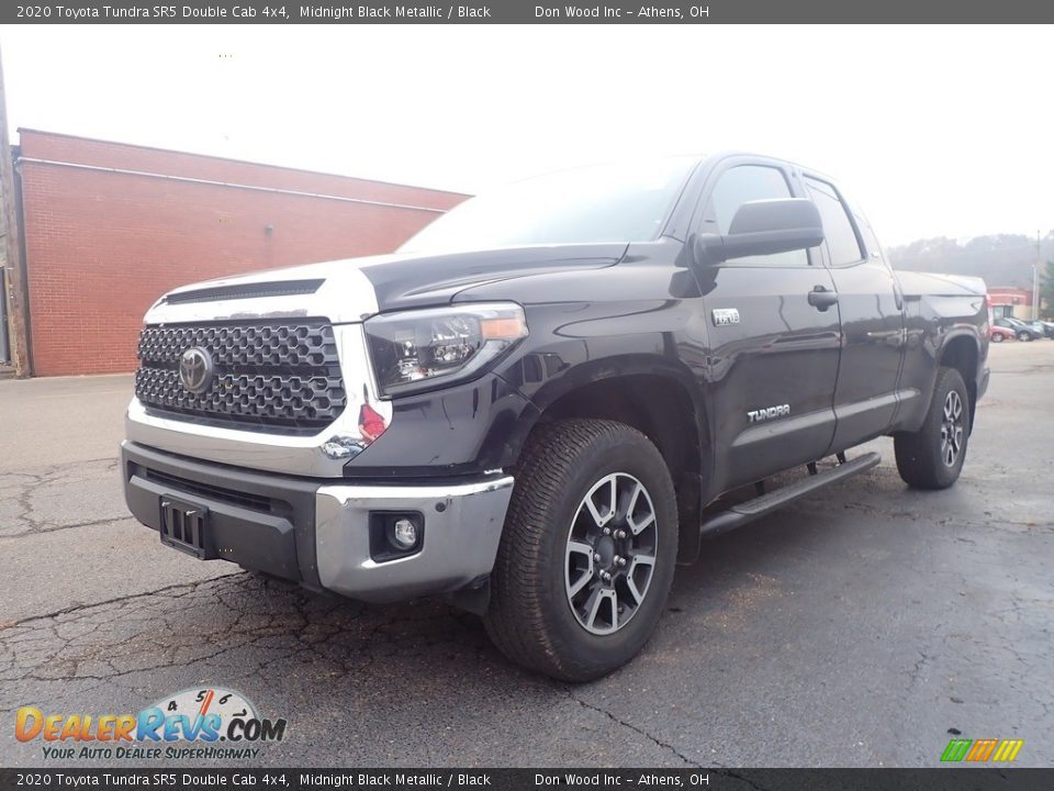 2020 Toyota Tundra SR5 Double Cab 4x4 Midnight Black Metallic / Black Photo #6