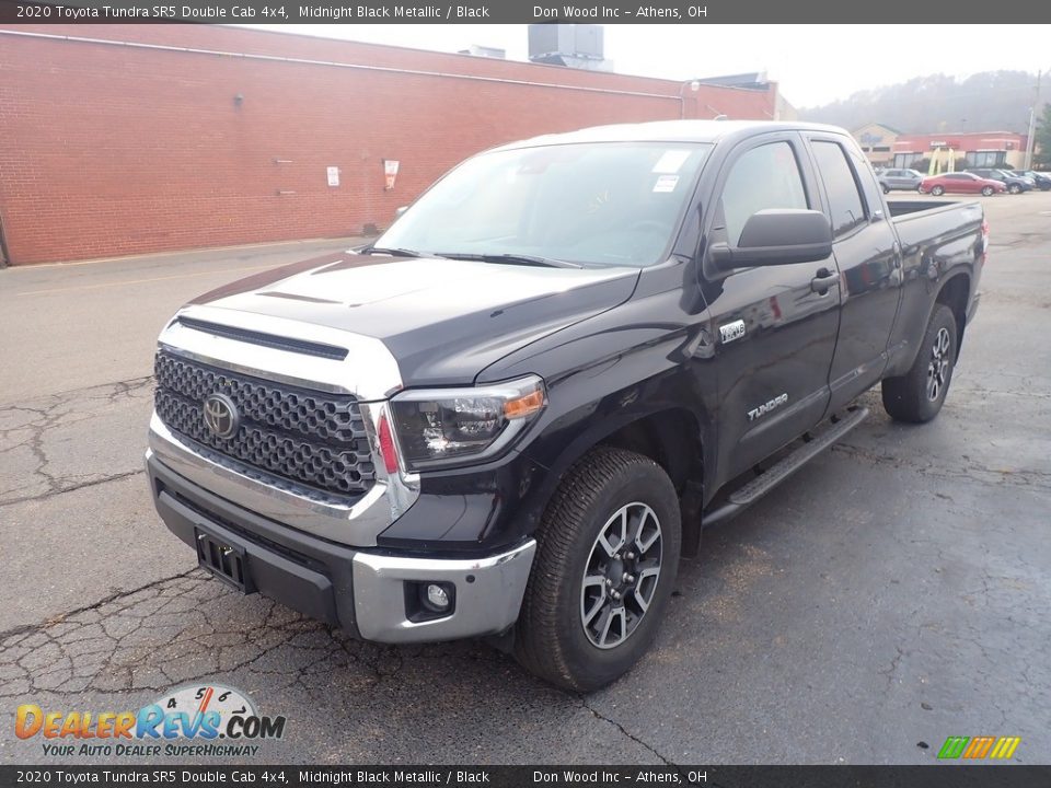 2020 Toyota Tundra SR5 Double Cab 4x4 Midnight Black Metallic / Black Photo #7