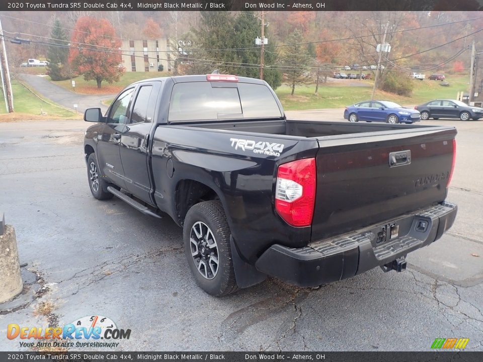 2020 Toyota Tundra SR5 Double Cab 4x4 Midnight Black Metallic / Black Photo #8