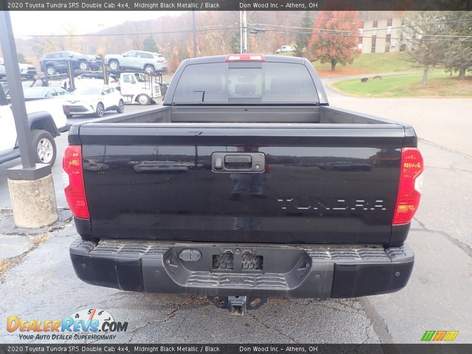 2020 Toyota Tundra SR5 Double Cab 4x4 Midnight Black Metallic / Black Photo #9