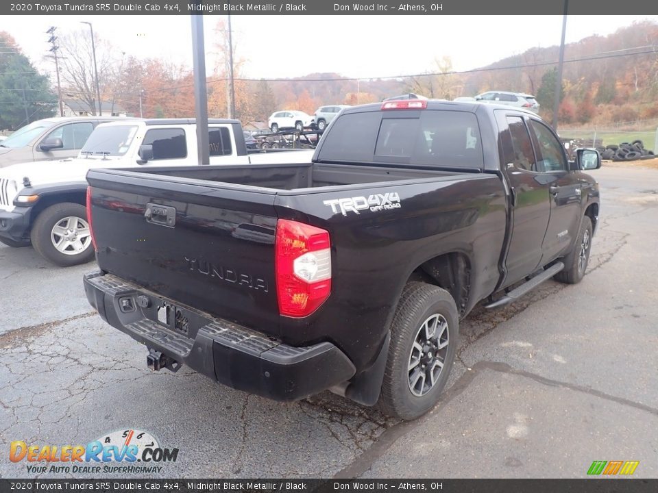 2020 Toyota Tundra SR5 Double Cab 4x4 Midnight Black Metallic / Black Photo #10