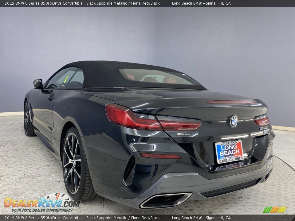 2019 BMW 8 Series 850i xDrive Convertible Black Sapphire Metallic / Fiona Red/Black Photo #3