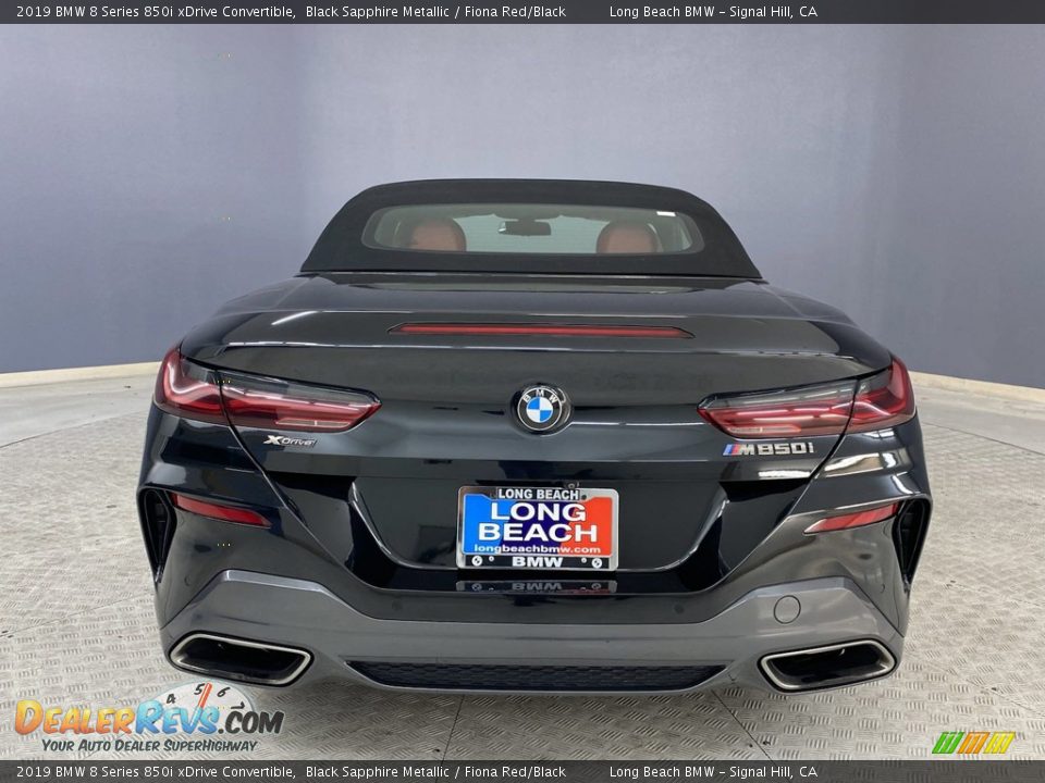 2019 BMW 8 Series 850i xDrive Convertible Black Sapphire Metallic / Fiona Red/Black Photo #4
