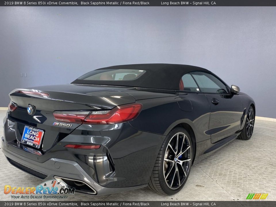 2019 BMW 8 Series 850i xDrive Convertible Black Sapphire Metallic / Fiona Red/Black Photo #5