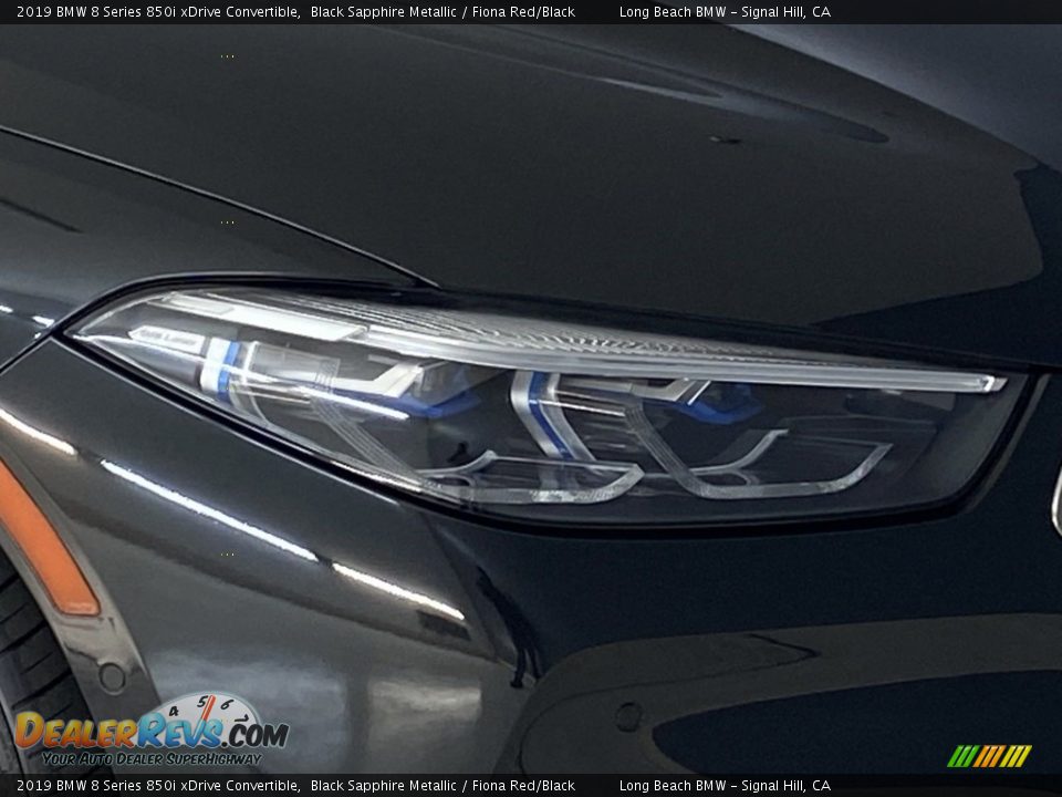 2019 BMW 8 Series 850i xDrive Convertible Black Sapphire Metallic / Fiona Red/Black Photo #6