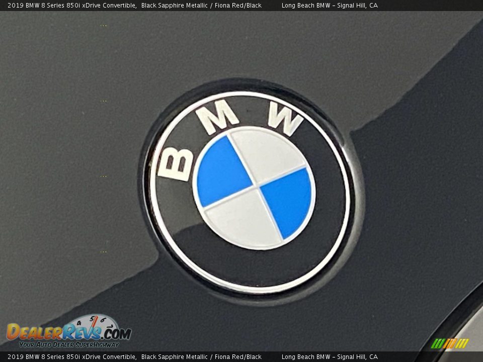 2019 BMW 8 Series 850i xDrive Convertible Black Sapphire Metallic / Fiona Red/Black Photo #7